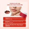 Mặt nạ ngủ môi dưỡng ẩm hồng môi tẩy tế bào hương lựu Carenel Pomegranate Lip Night Mask 23g