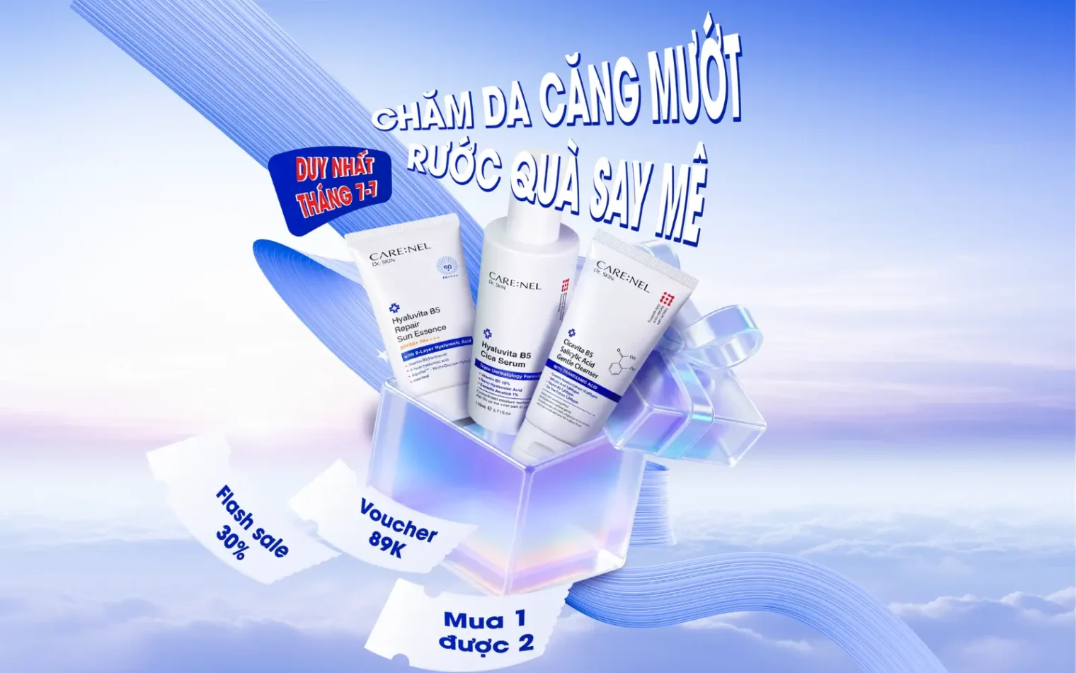 Sự kiện ngày đôi 07/07 – Chăm da càng mượt – Rước quà say mê