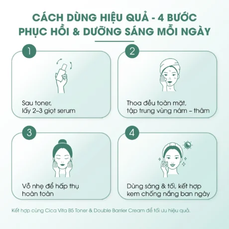 Cách dùng serum 4 bước mỗi ngày